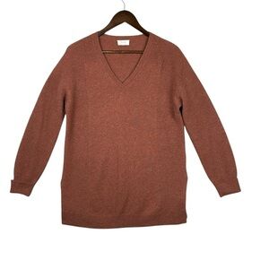 WRAP London WJ45 V-Neck 100 % Cashmere Women Pink Sweater Size US 4/6